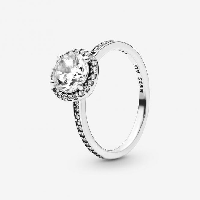 Pandora Round Sparkle Halo Ring 196250CZ