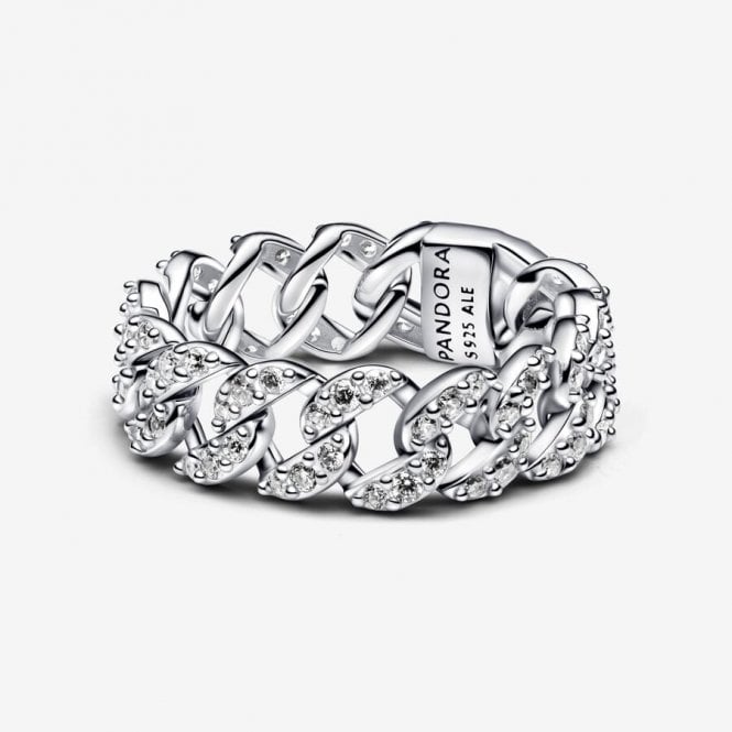 Pandora Pavé Cuban Chain Ring 193557C01