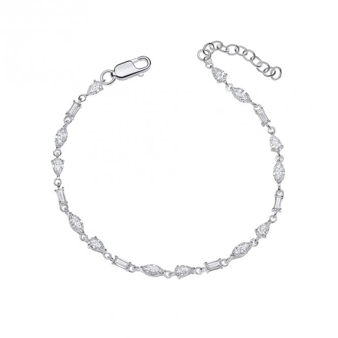 MCN Jewellery Mixed Shapes Tennis Bracelet B5535C