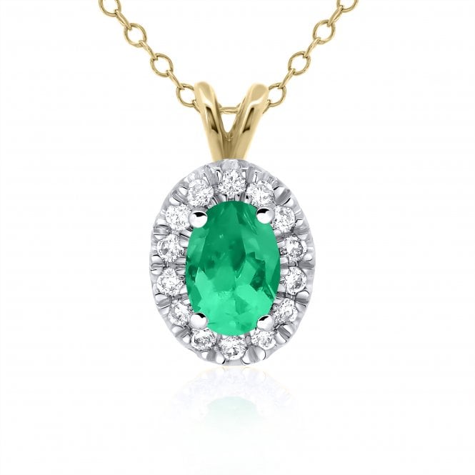 MCN Fine Jewellery Diamond & Emerald Pendant