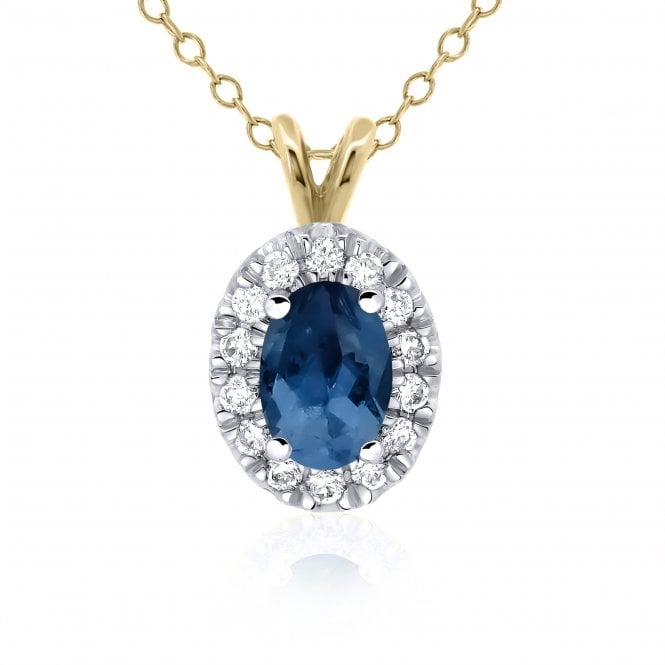 MCN Fine Jewellery Diamond & Sapphire Pendant