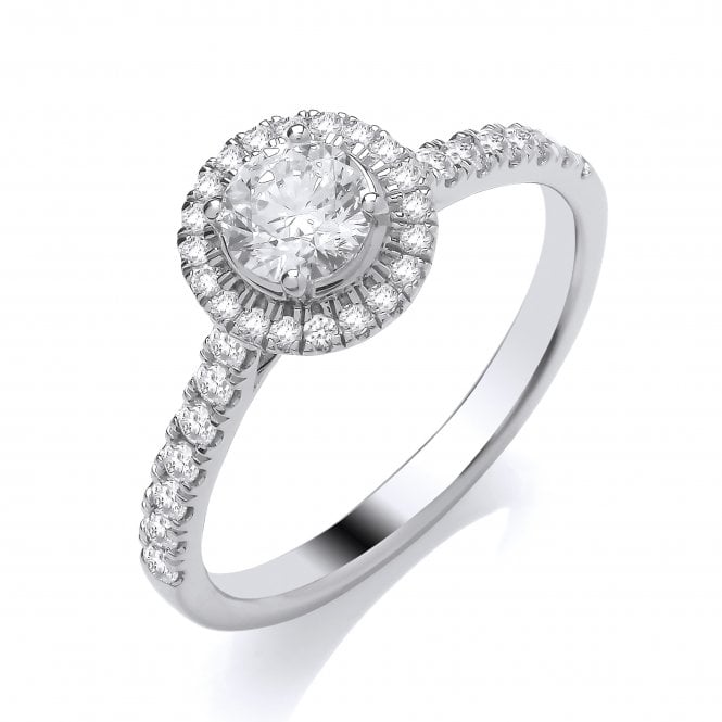 MCN Fine Jewellery Halo Cluster Lab Grown Diamond Ring
