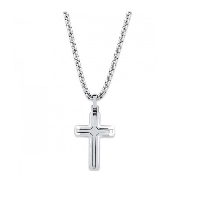 Unique Jewellery Unique & Co Stainless Steel Lined Cross Necklace AN-129
