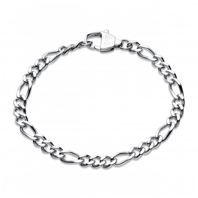 Unique Jewellery Unique & Co Steel Figaro Bracelet LAB-248