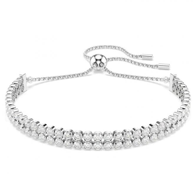 Swarovski Matrix Rhodium Plated Tennis Bracelet 5678252
