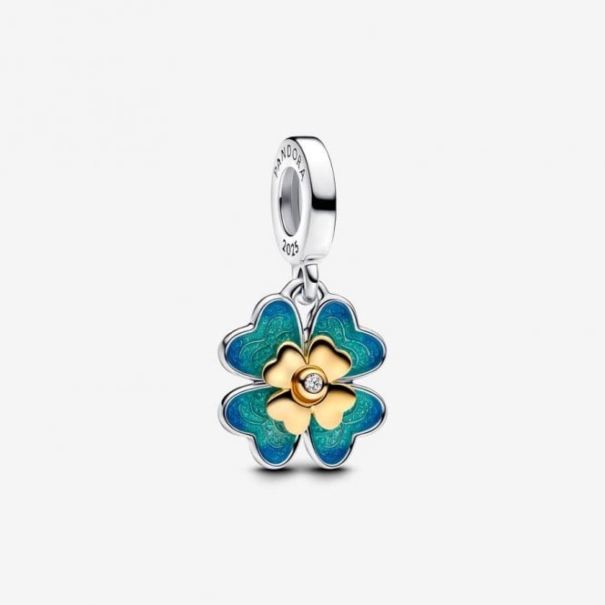 Pandora Four Leaf Clover Diamond Dangle Charm 763624C01
