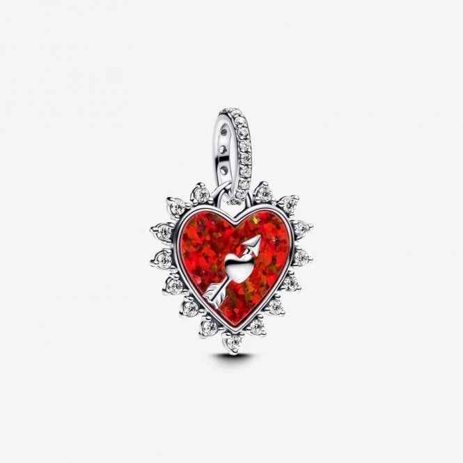 Pandora Spinnable Arrow Heart Dangle Charm 793667C01