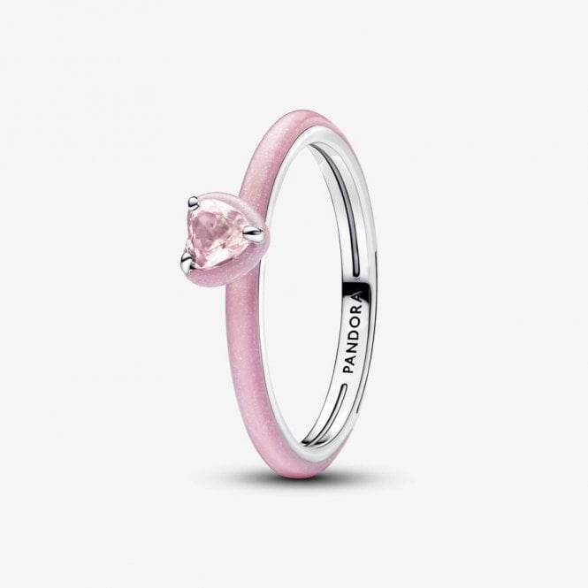 Pandora Pink Chakra Heart Ring 193088C02-50