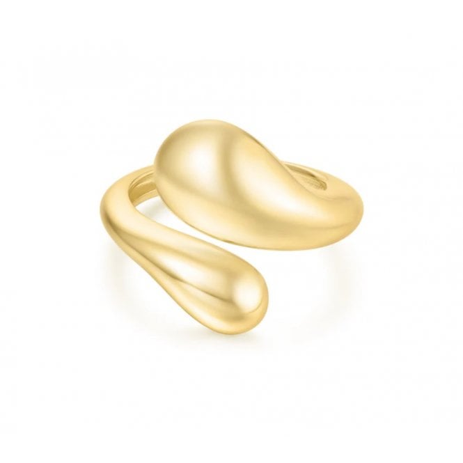 Ania Haie Gold Sculptural Crossover Ring R062-03G