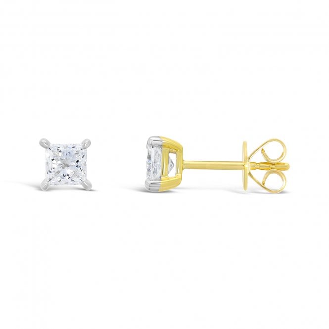 MCN Fine Jewellery Oro Princess Studs 96281
