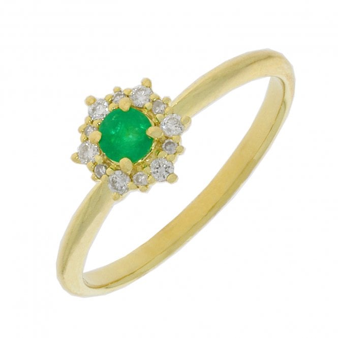 MCN Fine Jewellery Oro Emerald Flower Ring 83920