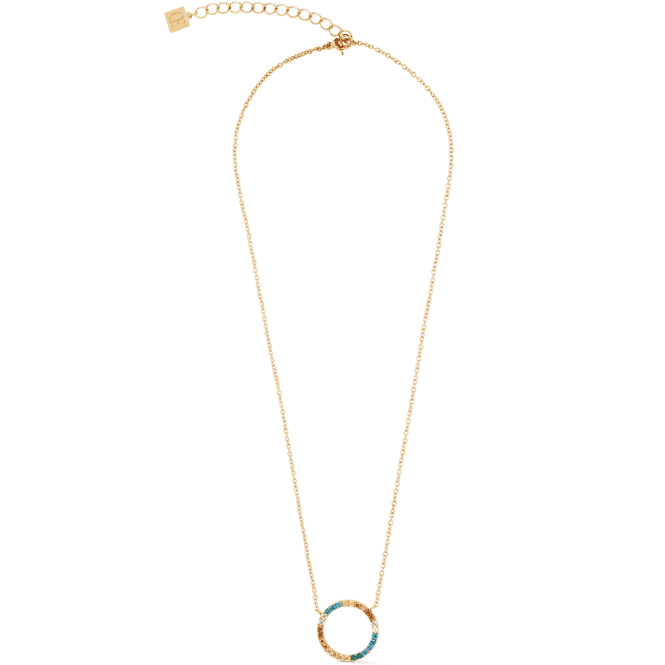 Coeur de Lion Necklace Sparkling Circle Gold-Multicolour