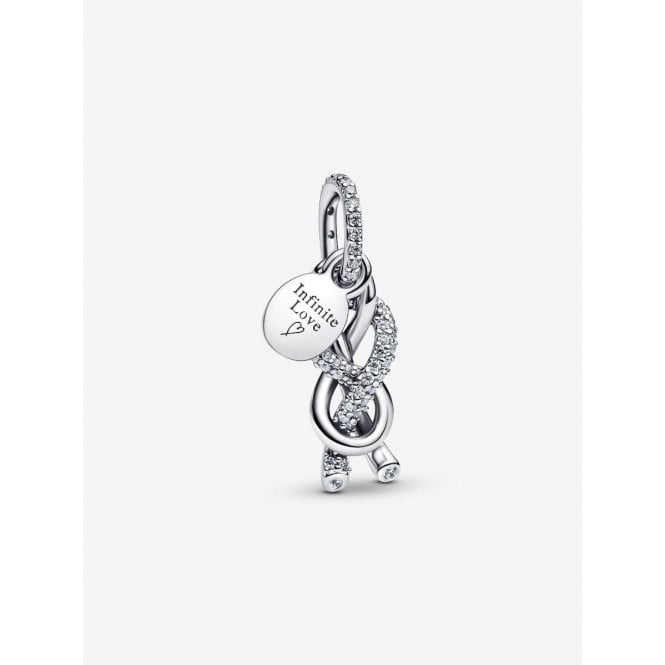 Pandora Pavé Infinity Knot Dangle Charm 793780C01