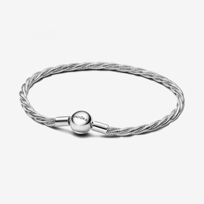 Pandora Round Clasp Twisted Snake Chain 593757C00-20