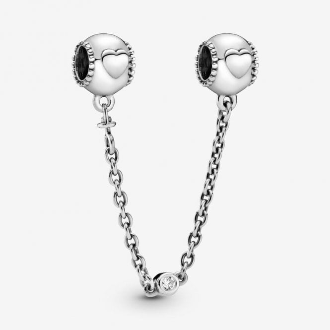 Pandora Embossed Hearts Safety Chain Charm 796457CZ-05