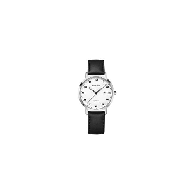 Bering Titanium Polished Silver Watch 18634-404