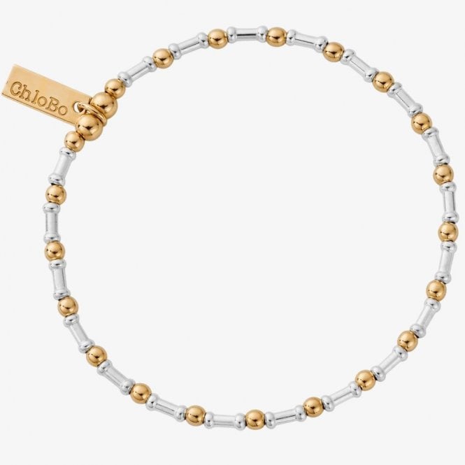 ChloBo Silver & Gold Plated Rhythm Of Water Bracelet GMBRHYTM