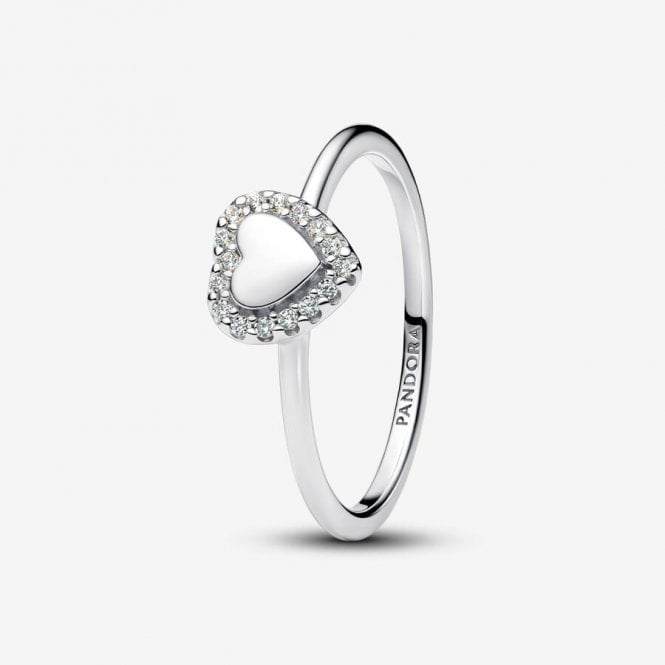 Pandora Engravable Heart Halo Ring 193801C01-56