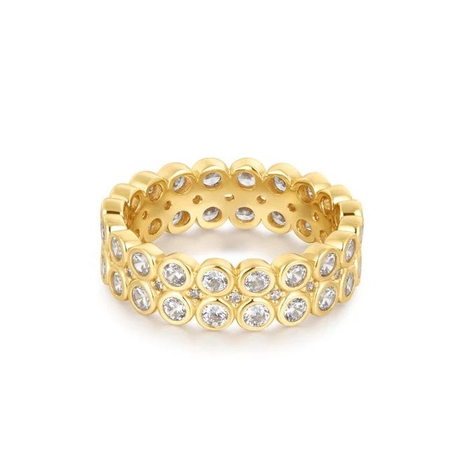 Ania Haie Gold Double Row Bezel Ring R058-08G