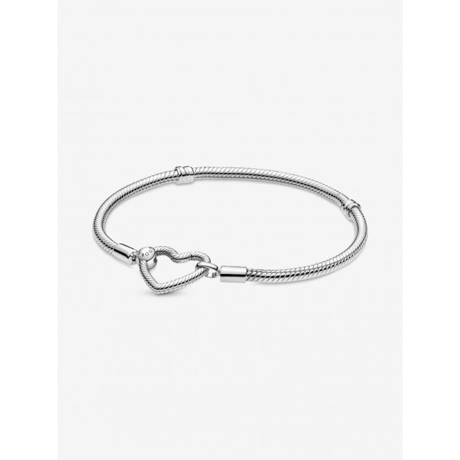 Pandora Heart Closure Snake Chain Bracelet 599539C00-21