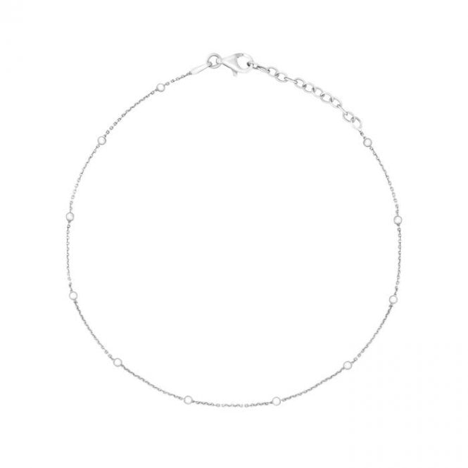 MCN Jewellery Gecko Fine Trace and Ball Chain Anklet K208