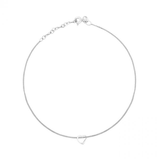 MCN Jewellery Gecko Slip-On Heart Anklet K212