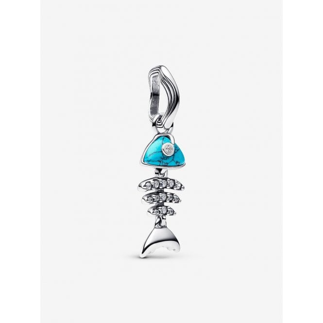 Pandora Turquoise Fishbone Dangle Charms 793894C01