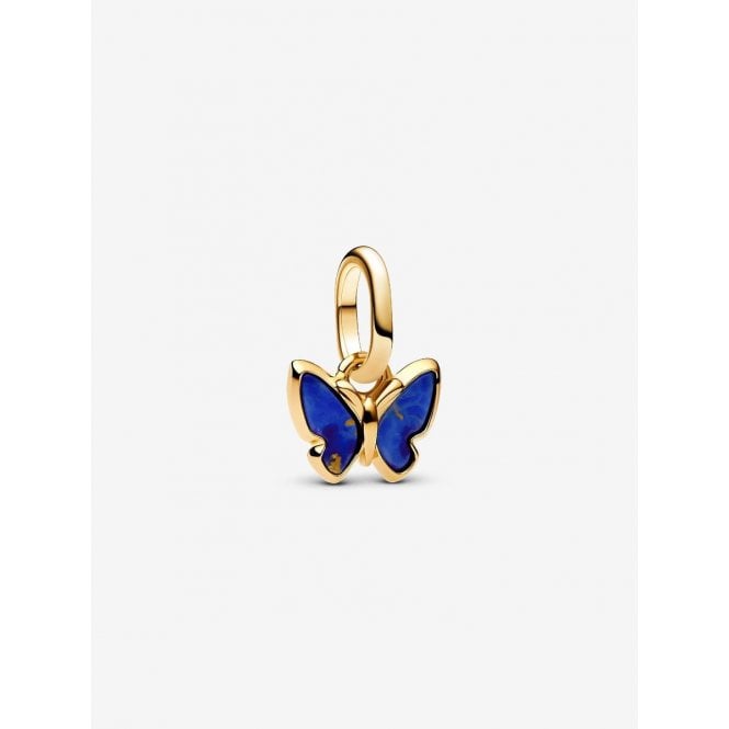 Pandora Gold Blue Butterfly Mini Dangle Charms 763825C01
