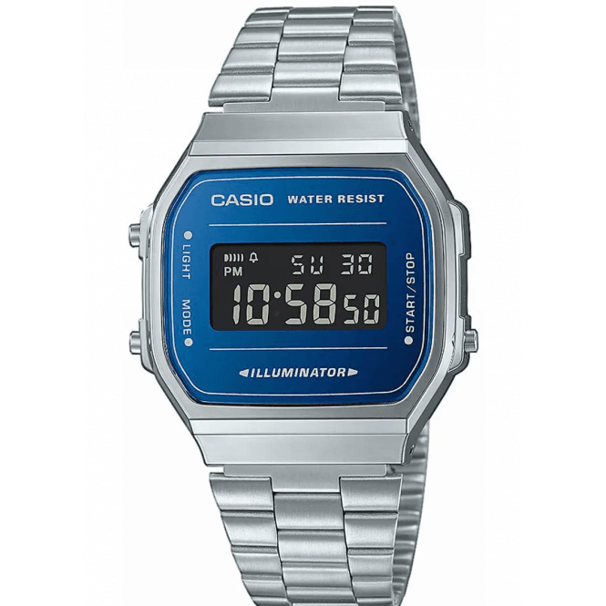 Casio Vintage Digital Blue Watch A168WEM-2BEF