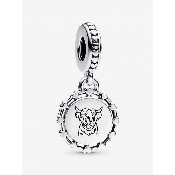 Pandora Engravable Scottish Cow Dangle Charm 792275C00_E022