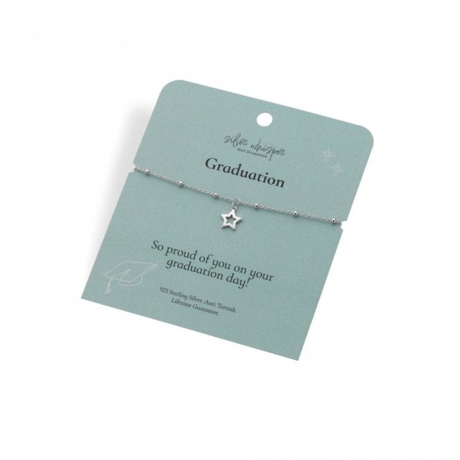 SILVER WHISPER BY HD Hot Diamonds Graduation Bracelet