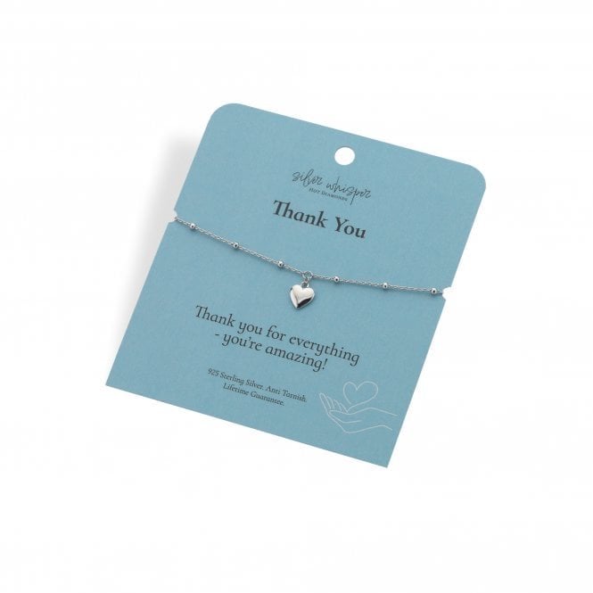 SILVER WHISPER BY HD Hot Diamonds Thank You Bracelet