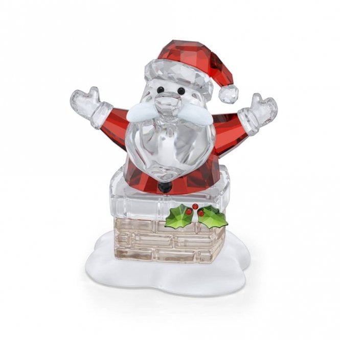 Swarovski Holiday Cheers Santa Claus and Chimney 5701507