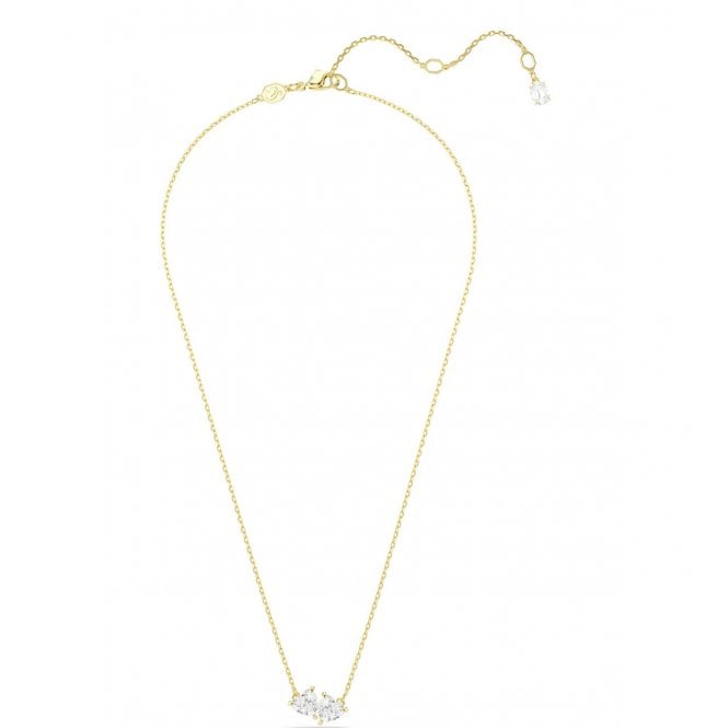 Swarovski Mesmera Gold Twin Hearts Necklace 5733475