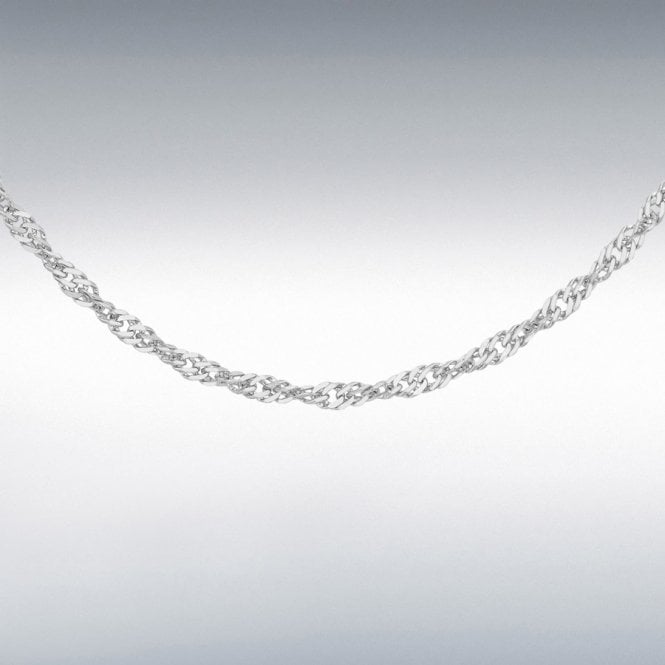 Ibb 9ct White Gold Twist Curb Chain 5.13.0464