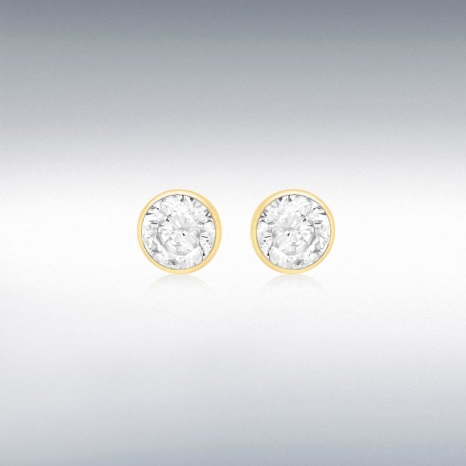 MCN Fine Jewellery ibb 9ct Yellow Gold Round Stud Earrings 1.57.7529