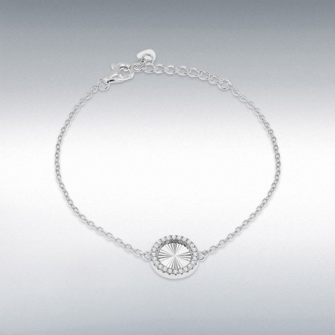 MCN Jewellery Ibb Sterling Silver Rainbow Circle Bracelet 8.29.3592