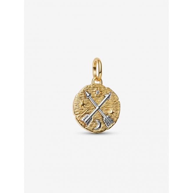 Pandora Crossing Arrows Medallion Charm 764081C01