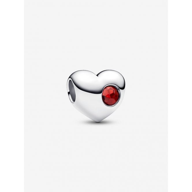 Pandora Engravable January Birthstone Heart Charm 794161C01