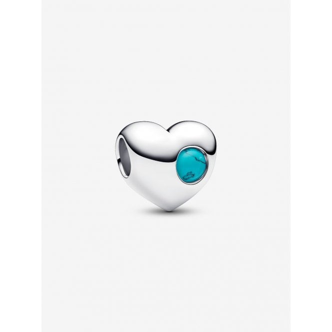 Pandora Engravable December Birthstone Heart Charm 794161C12