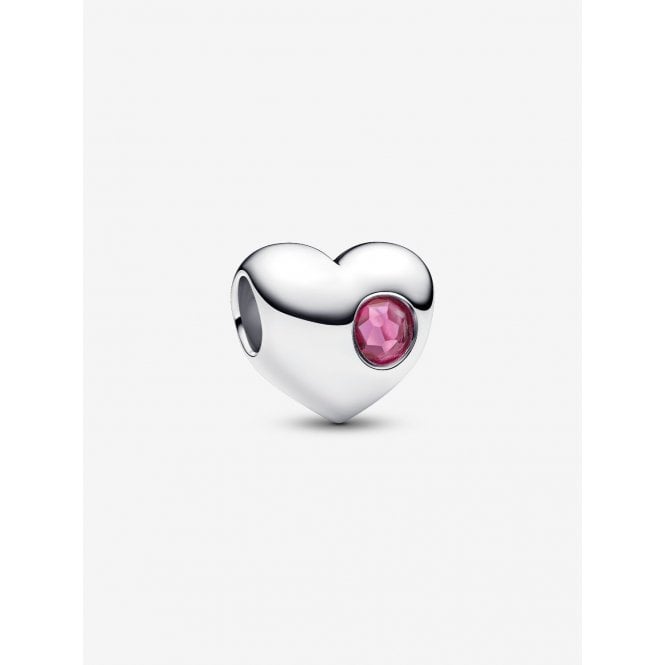 Pandora Engravable October Birthstone Heart Charm 794161C10