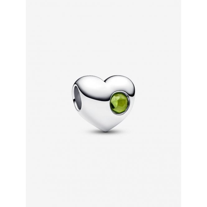 Pandora Engravable August Birthstone Heart Charm 794161C08