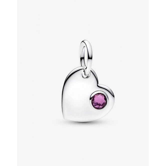 Pandora Engravable Heart February Dangle Charm 794295C02