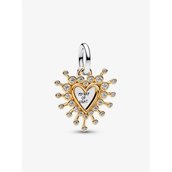 Pandora Radiant Heart Double Dangle Charm 764141C01