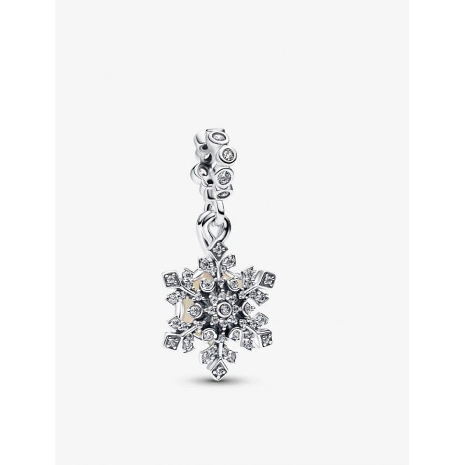 Pandora Opalescent Snowflake Double Dangle Charm 794142C01
