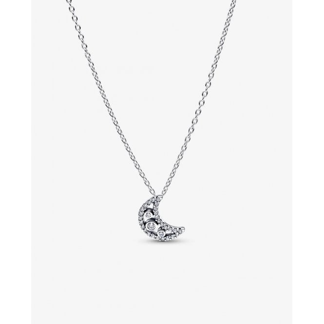 Pandora Crescent Moon Pendant Necklace 394259C01-50