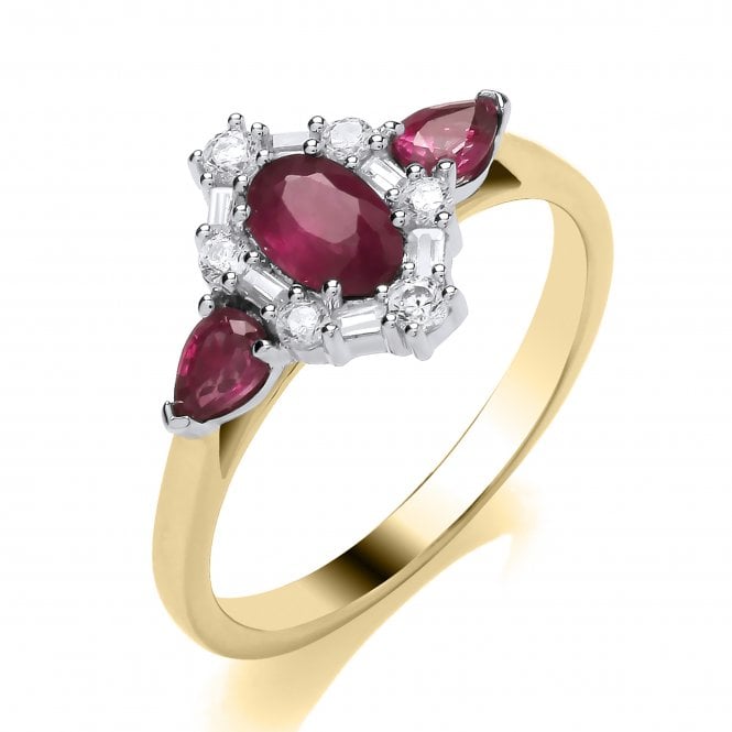 MCN Fine Jewellery Andre Mich Ruby Oval Cut Ring R5156-64R Y 9