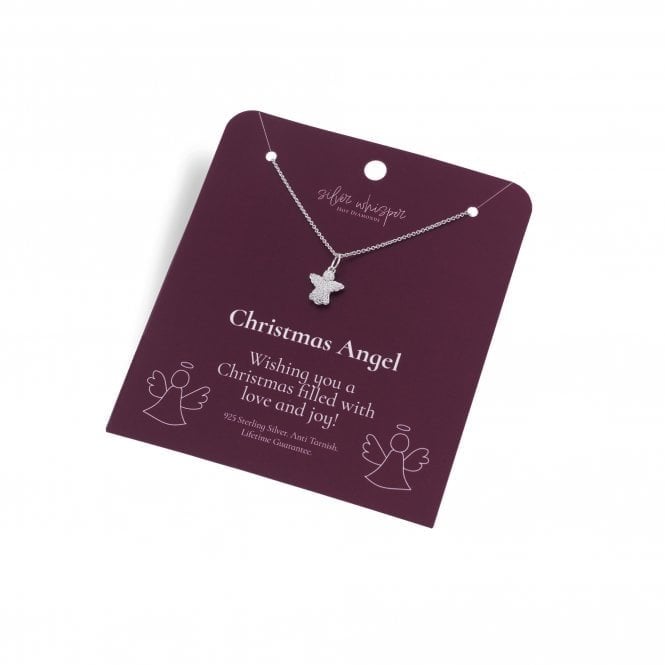 SILVER WHISPER BY HD Hot Diamonds Christmas Angel Pendant SWP013