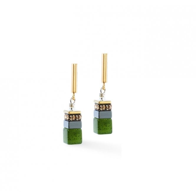 Coeur de Lion Precious Motion Earrings Forest Gold 3017210500