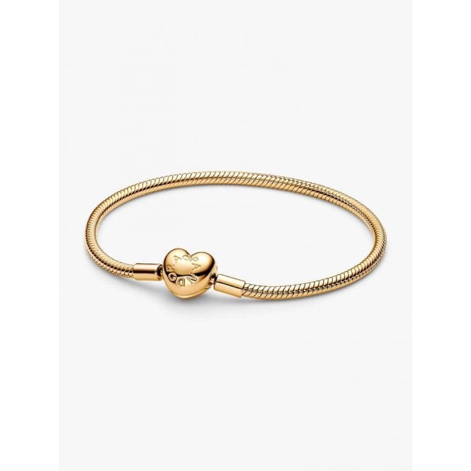 Pandora Heart Clasp Snake Chain Bracelet 563050C00
